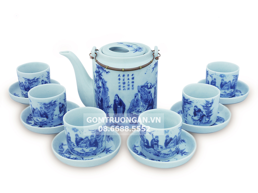 바트랑 1500ml 대용량 대나무 문양 차도구 세트