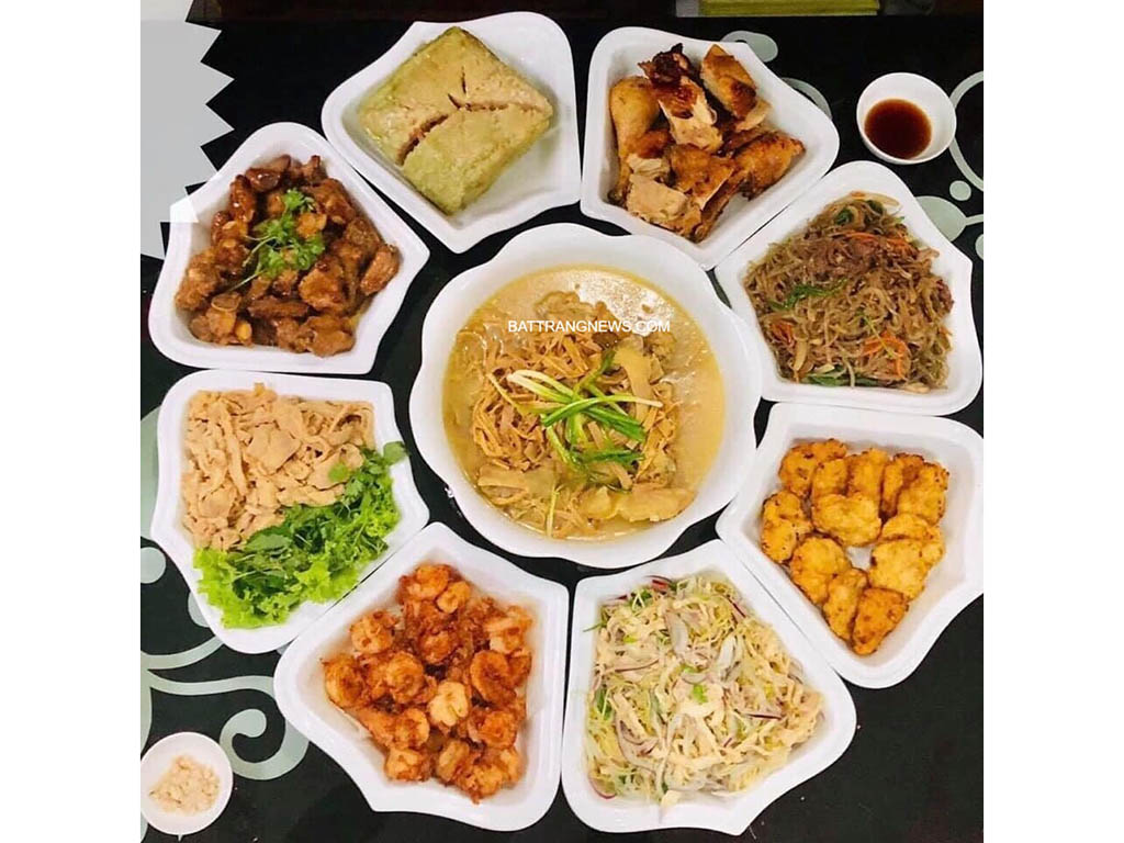 10인용 순백 태양꽃 무늬 바트짱 고급 식기 세트