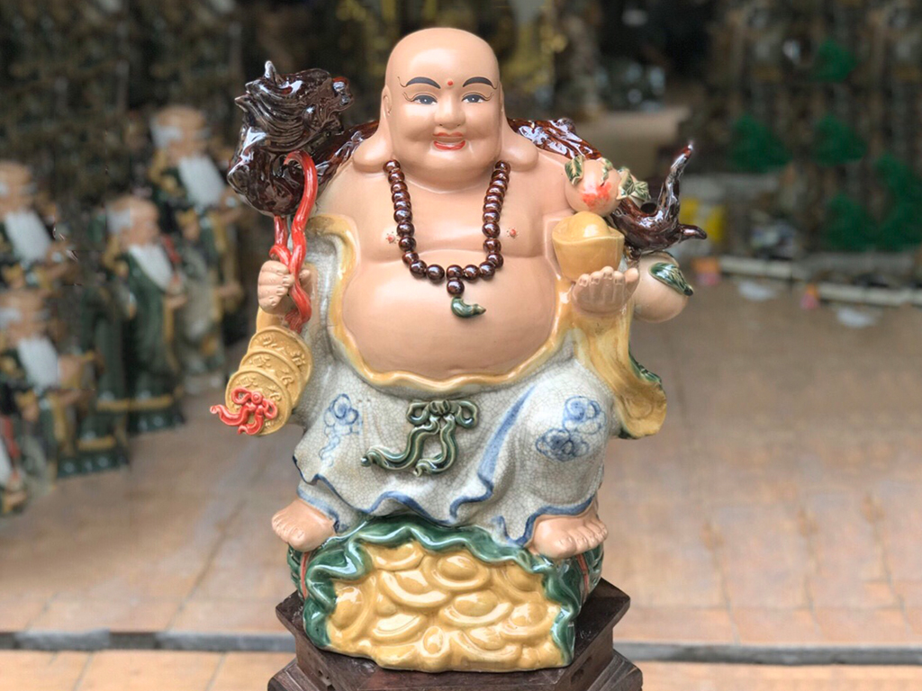 50cm 금화 균열 문양 복돈 자손 장식 도자기