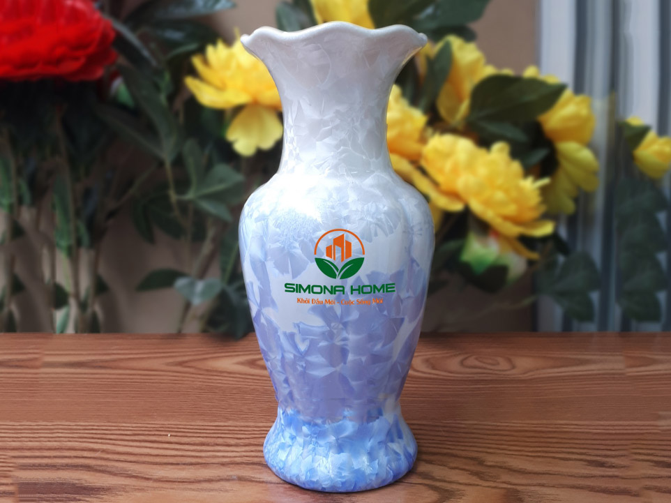 25cm 박트랑 미니 로고 청자 진주 광택 꽃병