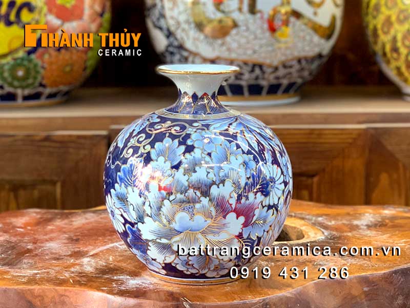 Bình tài lộc mini bảo tiên liên hoa 22cm quà phong thủy may mắn Bình tài lộc mini bảo tiên liên hoa 22cm quà phong thủy may mắn