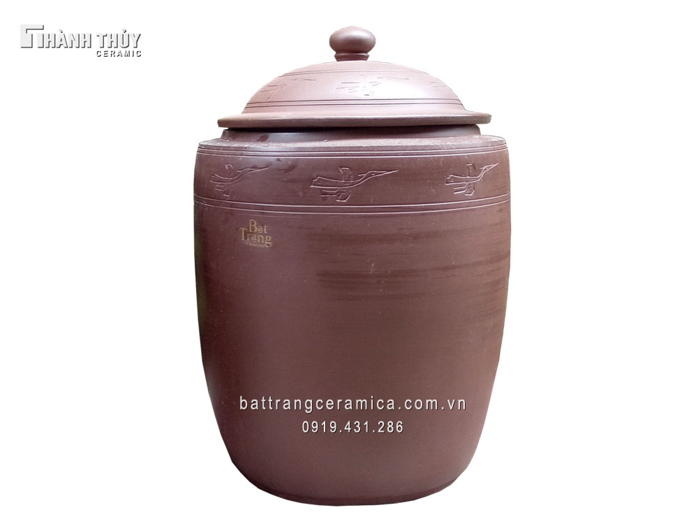 30kg 쌀 보관용 단단한 바트짱 도자기 풍수 식품 용기