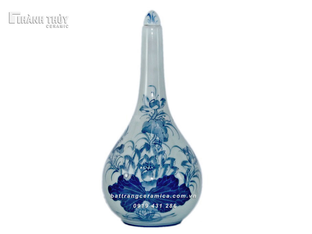 바트짱 연꽃 무늬 술병 200ml 수공예 기념품