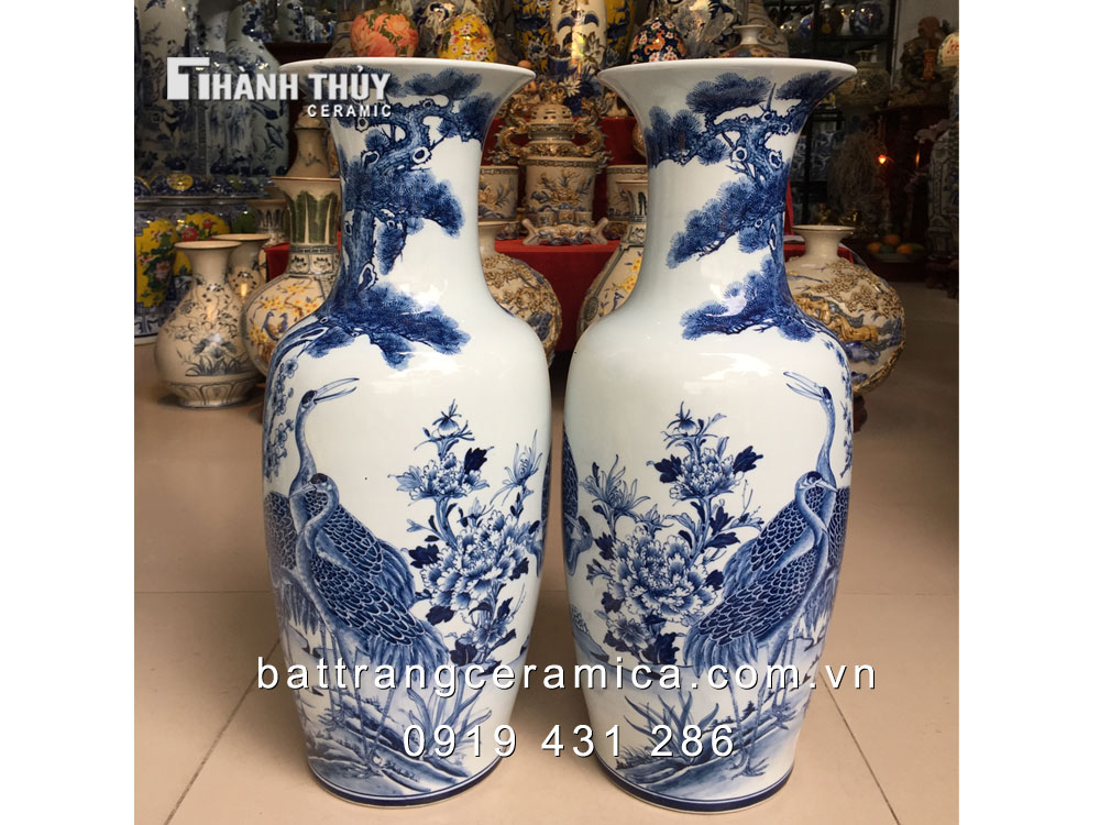 Lọ lộc bình Tùng hạc 60cm sang trọng ý nghĩa phong thủy bền đẹp Lọ lộc bình Tùng hạc 60cm sang trọng ý nghĩa phong thủy bền đẹp