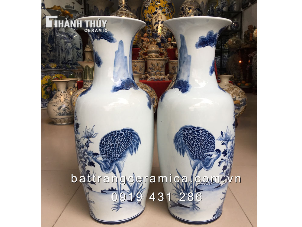 Lọ lộc bình Tùng hạc 60cm sang trọng ý nghĩa phong thủy bền đẹp Lọ lộc bình Tùng hạc 60cm sang trọng ý nghĩa phong thủy bền đẹp