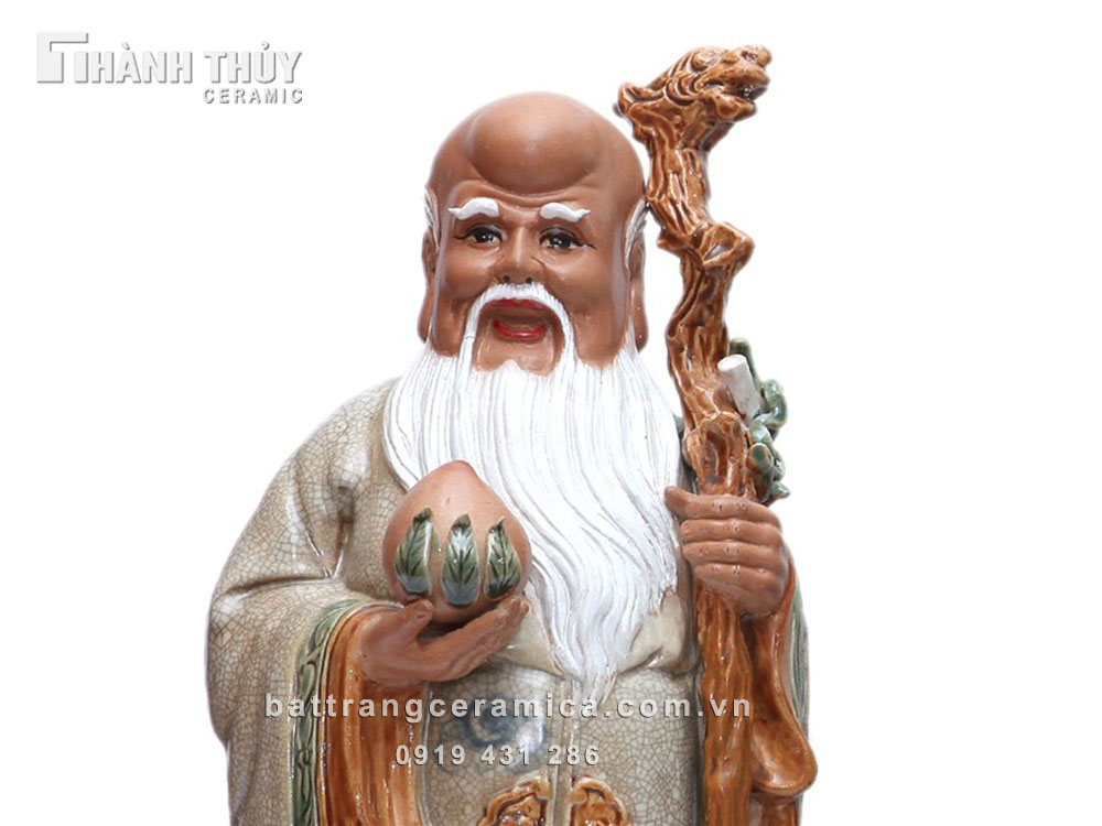 바트짱 48cm 삼복신 복록수 도자기 전통 인테리어 선물