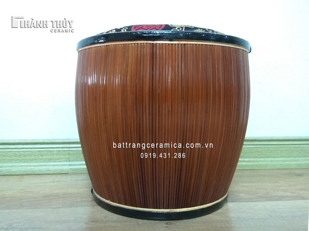 바트짱 전통 비단 주머니 차 보온 용기 1.5L