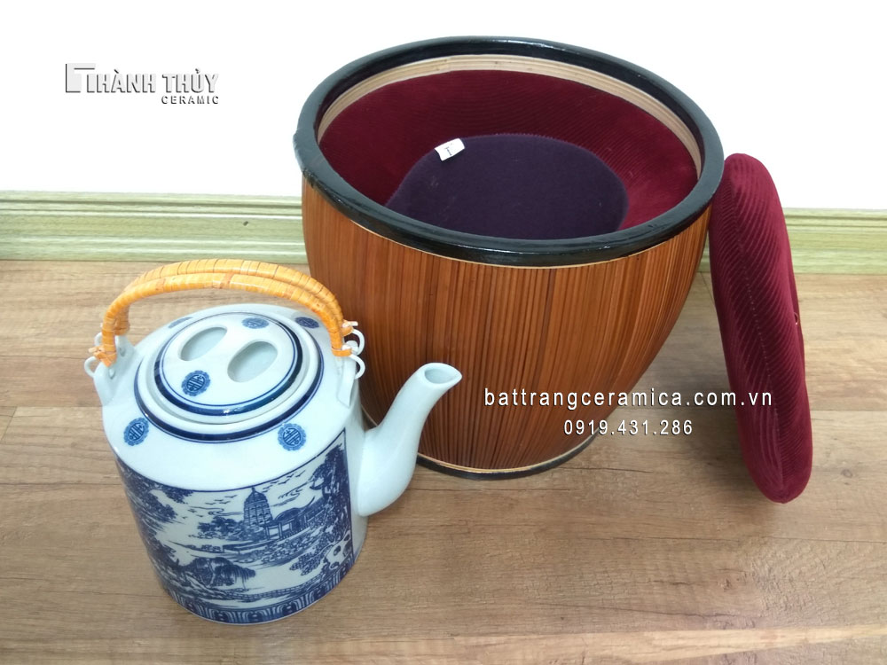 바트짱 전통 1.5L 차 보온 바구니 건강 차용품