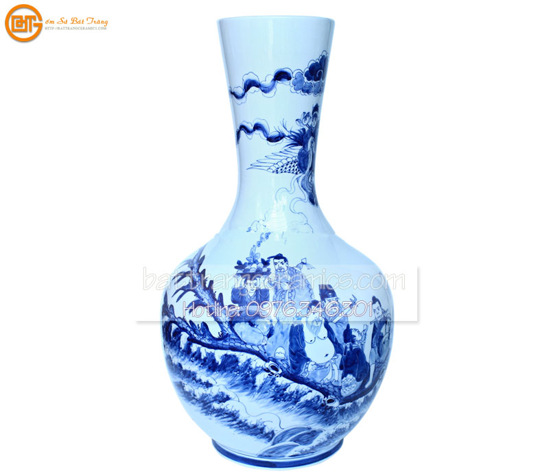 70cm 마늘병 큰 입술 전통 바트짱 도자기 명품 장식물
