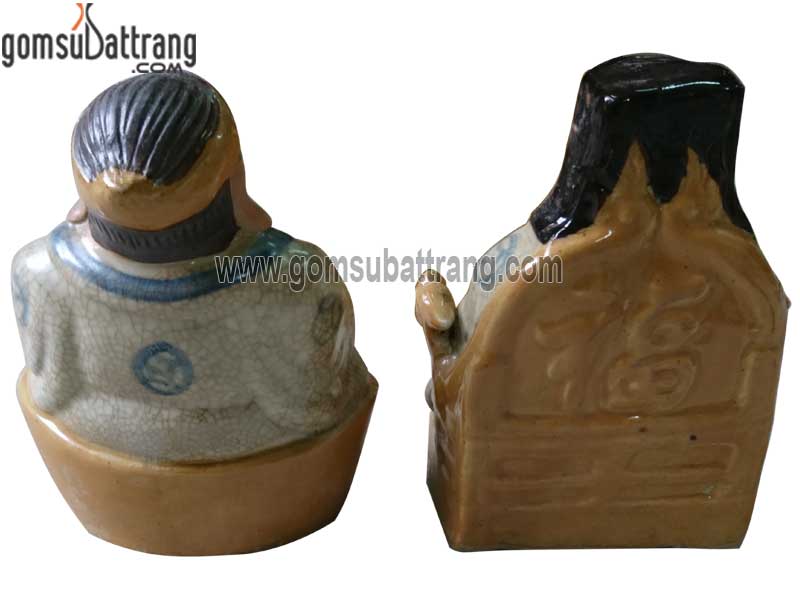 고대 금 가마 우상 16cm 전통 토지신 도자기