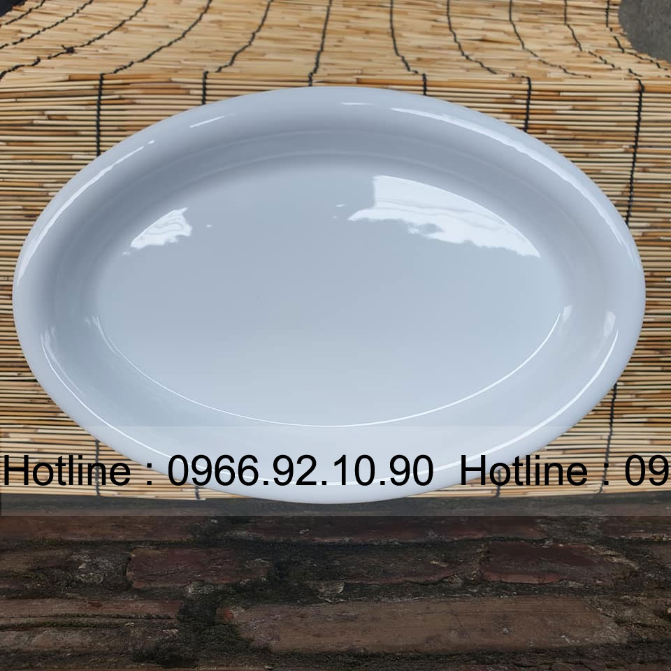전통 도자기 타원형 바베큐 워머 38x26cm 실용