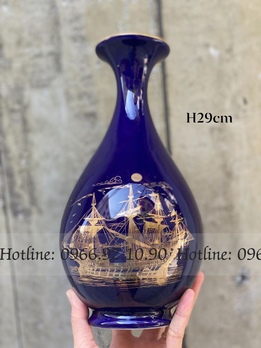 풍선 항해 무늬 청색 옹기 29cm 다양한 색상 인기